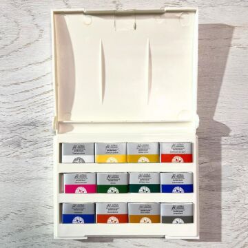 Afra Professional Water Colours Sulu Boya Seti Whole Pan / Büyük Boy Tablet 12'Li