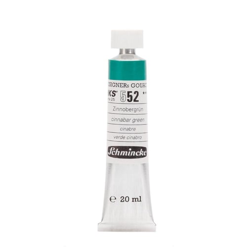 Schmincke 552 Cinnabar Green HKS Designers' Gouache Boya 20 ml